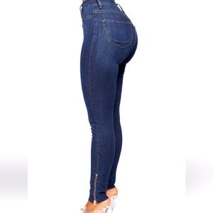 Dark Blue High Waisted Jeans